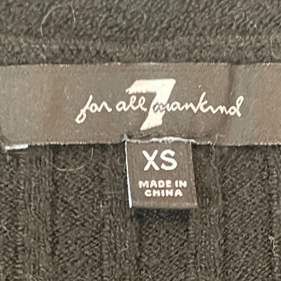 7 for all mankind black maxi cardigan - Picture 2 of 4